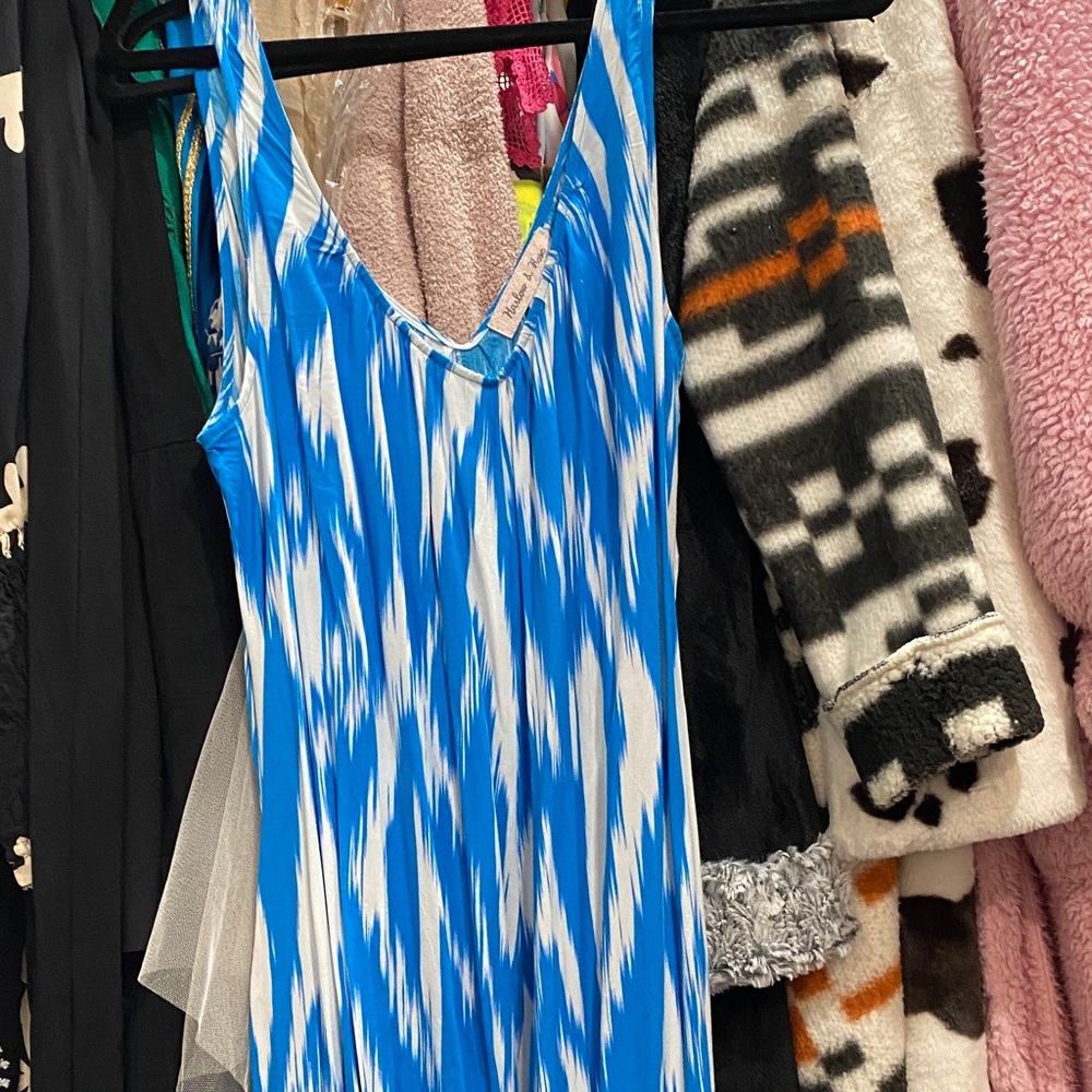 Blue Patterned Jumpsuit - Picture 3 of 3